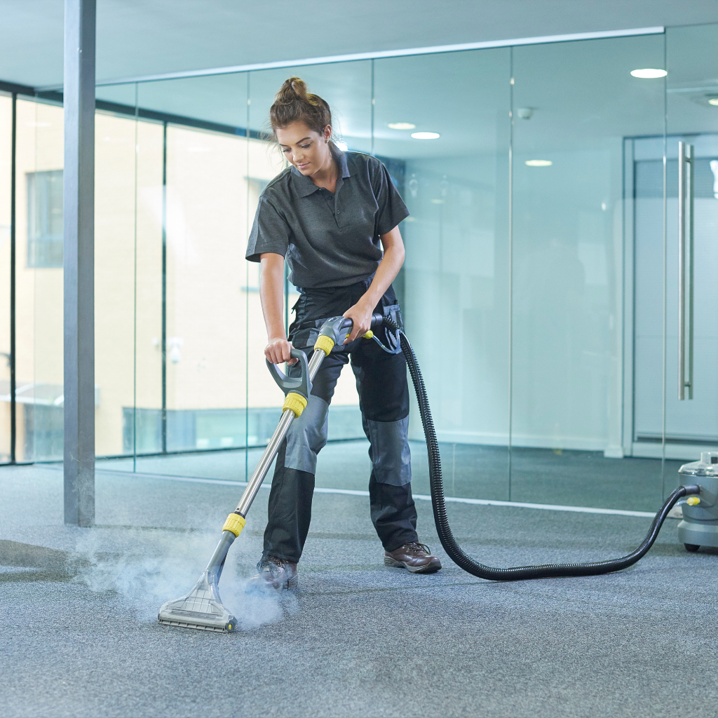 cleaning carpet